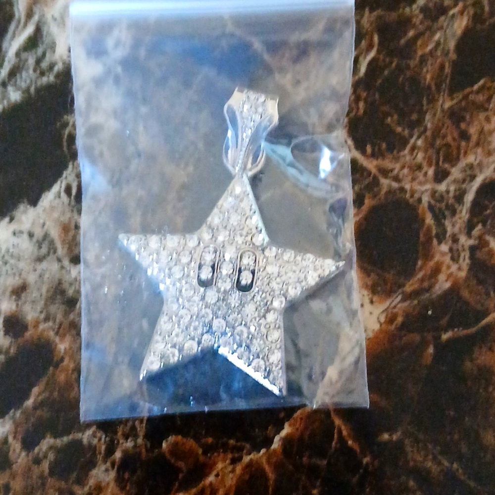 Silver Plated STAR Necklace Pendant